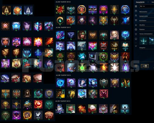 EUW SERVER 173 HERO 63 SKIN 278K MAVİ ÖZ 2013 REG