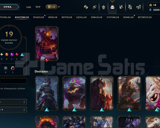 TR // BRONZ 3 // 19 SKIN // 74 LVL