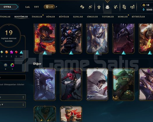 TR // BRONZ 3 // 19 SKIN // 74 LVL