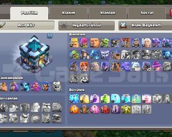 Belediye binası full 13 &12k clash royale hesap