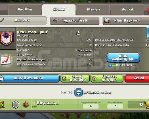 BAŞKENT MAX 25 LEVEL KS GÜNLÜK ÖNDE! UCUZ KLAN #3