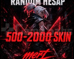 500-2000 skin random hesap