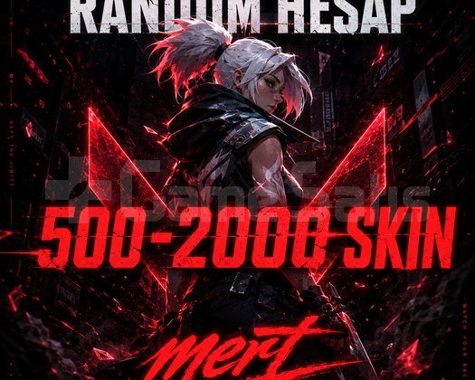 500-2000 skin random hesap