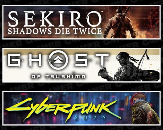 Sekiro +Tsushima +Cyberpunk 2077