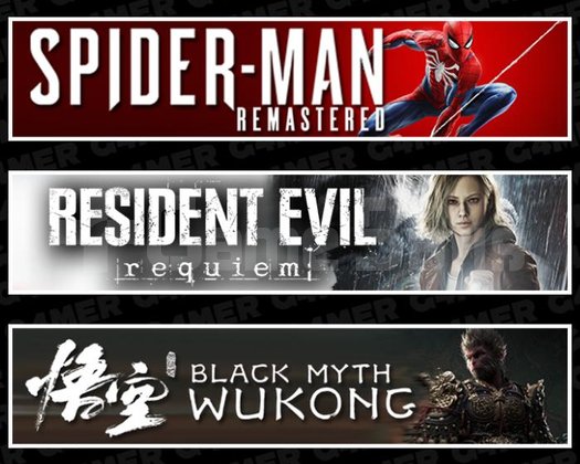 Spider Man RE +Resident Evil 9 +Black Myth Wukong