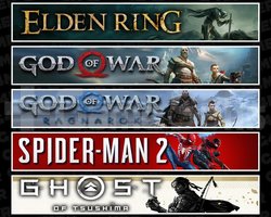 Elden +GOW +Ragnarök +Spider 2 +Tsushima