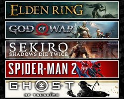 Elden +GOW +Sekiro +Spider 2 +Tsushima