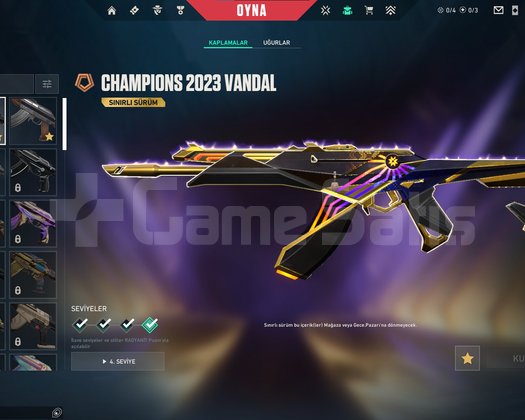 CHAMPIONS 2023 VANDAL VE ASİL 2.0 PHANTOMLU HESAP