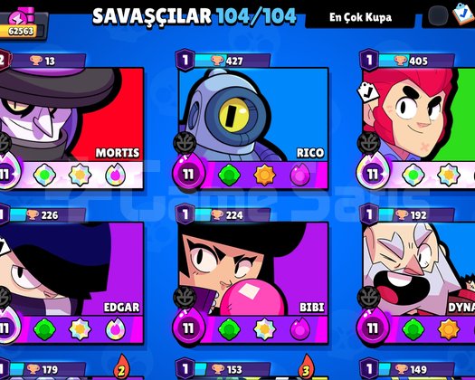 104 savaşçı 62k sağlam bs hesabı