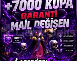 +7000-15000 Kupa Garantili Mail Değişen Hesap