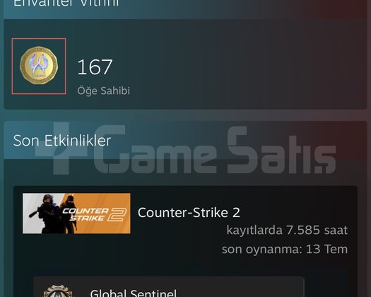 CS2 7500+ saat ve Faceit 10lv 2700 elo hesabı
