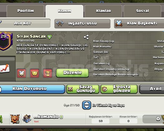 KLAN 29 sv siyah sancak