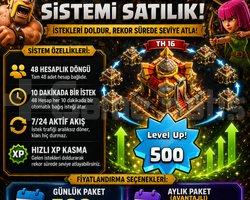 500 LEVEL GARANTİ BAĞIŞ XP KLANI SİZE ÖZEL