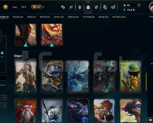 229 LEVEL / 58 SKİN / FUL HERO +MAİL +15K SATIŞ