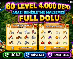 60 LEVEL 4000 DEPO FULL ARAZİ DOLU HESAP