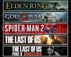 Elden +GOW +Spider 2 +TLOU1 +2