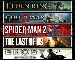 Elden +GOW +Spider 2 +TLOU1 +Tsushima