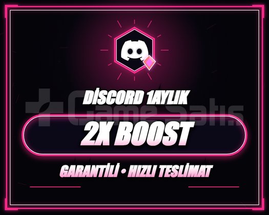 2 ADET 1 AYLIK DİSCORD SERVER BOOST !