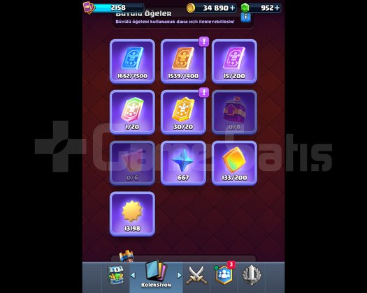 Clash Royale Brawl Stars ve Clash of Clans hesabı