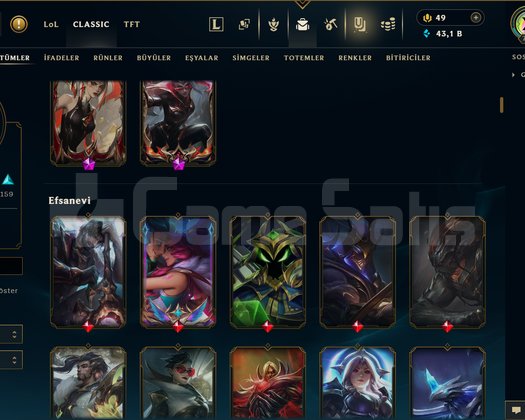 720 LEVEL / 365 SKİN / FUL HERO +MAİL +15K SATIŞ
