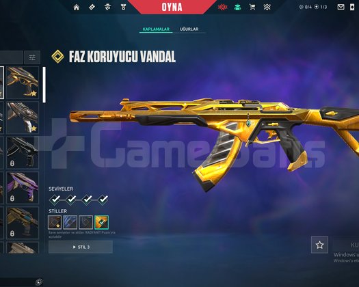 VCT 2025 KARAMBİT 5 ÖZEL VANDAL 140 LVL