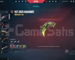 VCT 2025 KARAMBİT 5 ÖZEL VANDAL 140 LVL