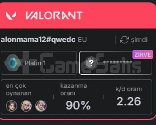 Plat 2 Yüksek mmr KD ortalaması 2.26