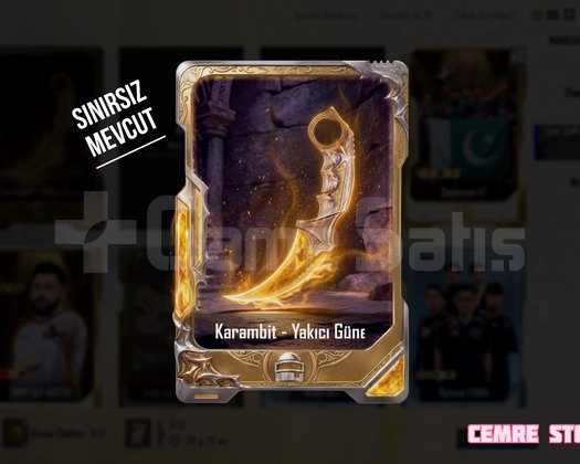 KARAMBİT KARTI İLANI !! STOKLAR SINIRSIZ !!