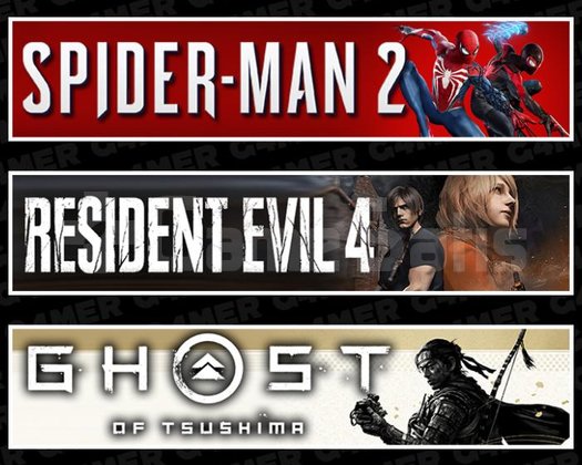 Spider-Man 2 +Resident Evil 4 +Ghost Of Tsushima