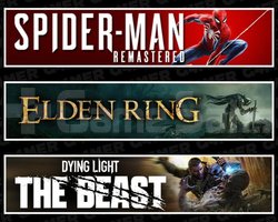 SpiderMan RE +Elden Ring +The Beast