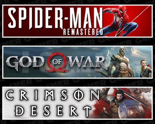 SpiderMan RE +God Of War +Crimson Desert