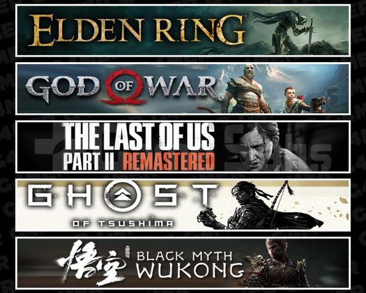 Elden +GOW +TLOU2 +Tsushima +Wukong