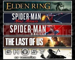 Elden +Miles +Spider 1 +TLOU1 +Tsushima
