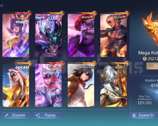 744 | 3 GLOBAL TAG | 619 SKIN | KOLEKSİYONLUK