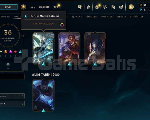 UNRANKED DERECELİ HAZIR 4 SKİN FRESH ACC HANMADE