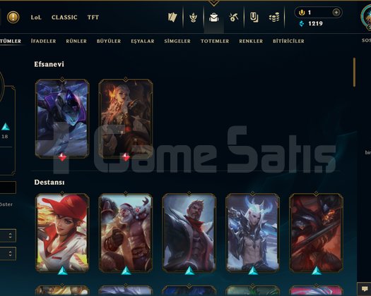 TEMİZ DOLU LOL HESABI