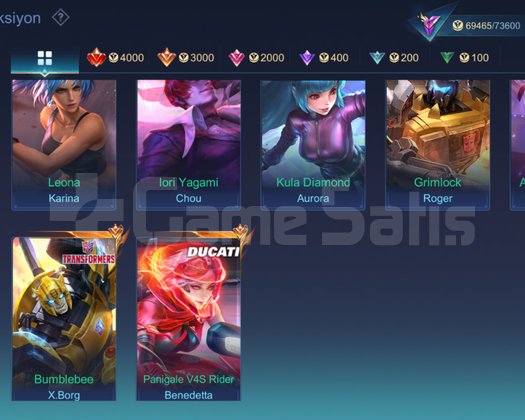 243 kostümlü mobile legends hesabı