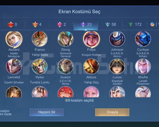 Emek Verilmiş MLBB Hesabı | 273 Skin