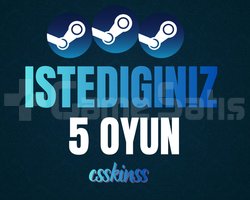 İstediğiniz 5 Oyun + Garanti
