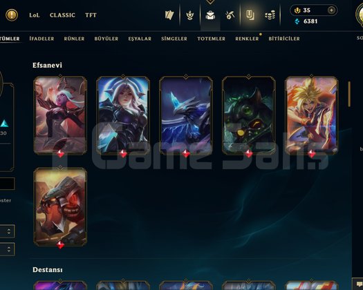 145 LVL 95 SKİN 104 ŞAMPİYON MAİL DEĞİŞEN