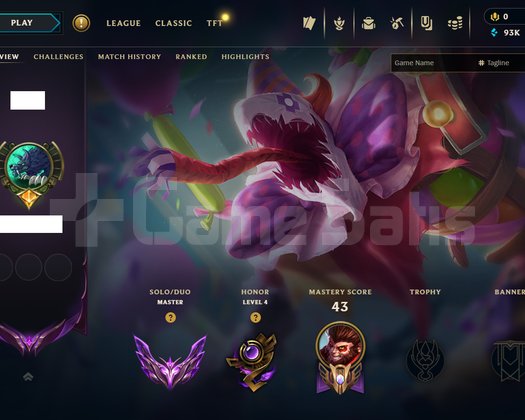 | EUW - MASTER +300 LP | 6 SKİN & 93K MAVİ ÖZ