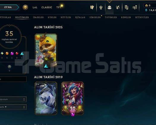 UNRANKED DERECELİ HAZIR FRESH ACC HANMADE 3 SKİN