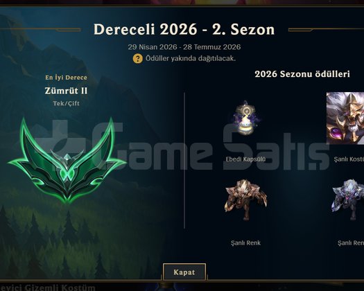 TR Emerald Hesap | Çok Skinli | Ebedi-Prestij