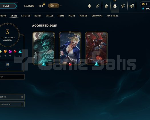 TR Unranked | 3 Kostüm - 24 Hero | LoL Hesap