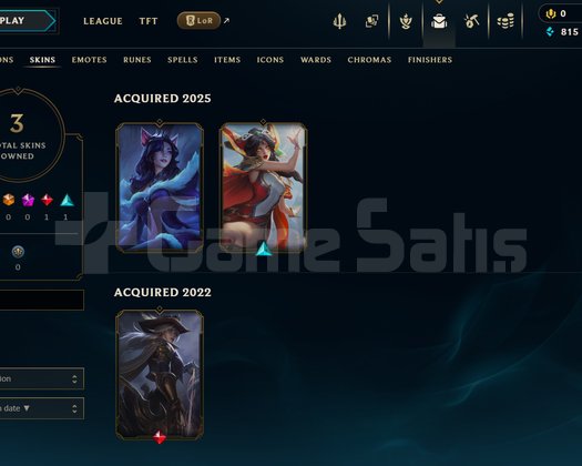 TR Unranked | 3 Kostüm - 24 Hero | LoL Hesap