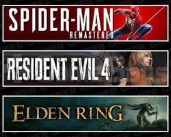 SpiderMan RE +Resident Evil 4 +Elden Ring