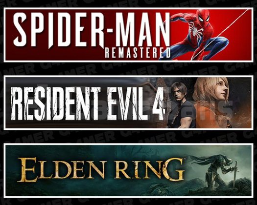 SpiderMan RE +Resident Evil 4 +Elden Ring