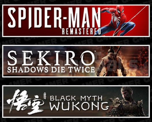 SpiderMan RE +Sekiro +Black Myth Wukong