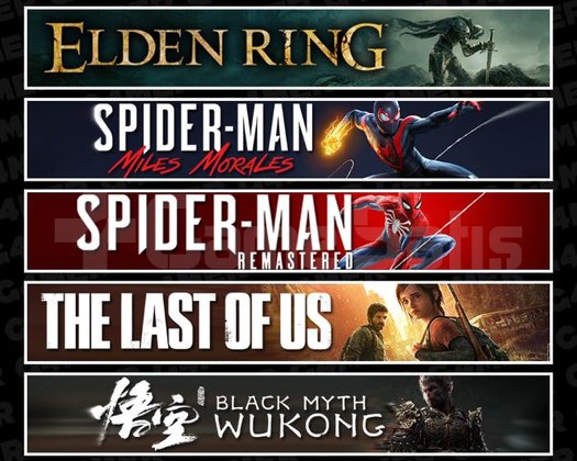 Elden +Miles +Spider 1 +TLOU1 +Wukong