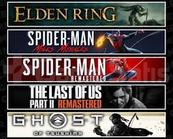 Elden +Miles +Spider 1 +TLOU2 +Tsushima